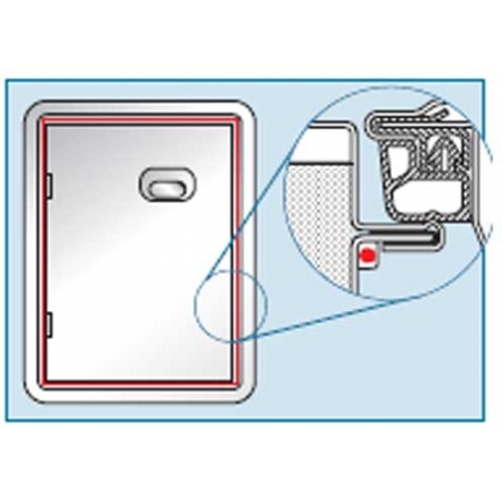 Cassetto portaoggetti acciaio inox con serratura - Serie 3000 - Priolinox